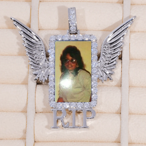 RIP WING 3D CUSTOM PICTURE PENDANT