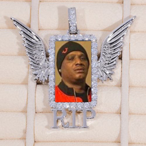 RIP WING 3D CUSTOM PICTURE PENDANT