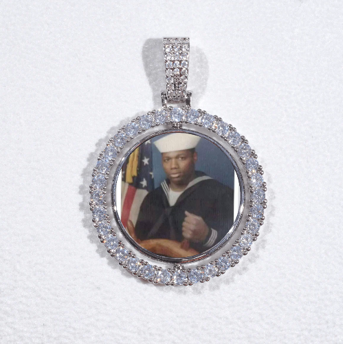 3D Spinning 2-Faced Custom Picture Pendant