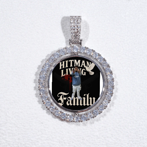 3D Spinning 2-Faced Custom Picture Pendant