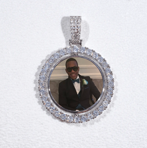 3D Spinning 2-Faced Custom Picture Pendant