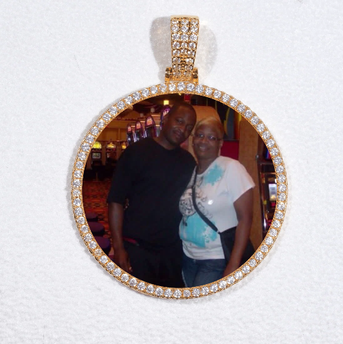 MEDIUM 3D CIRCLE CUSTOM PICTURE PENDANT