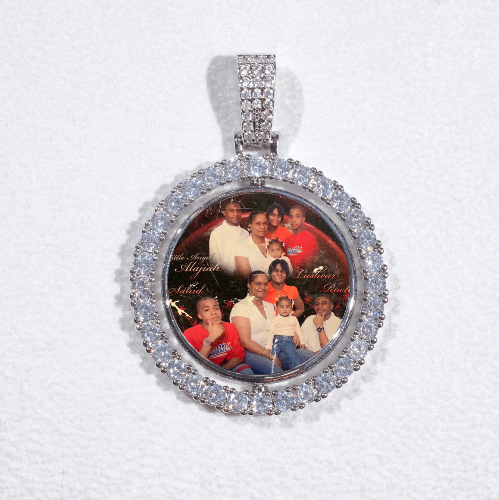 3D Spinning 2-Faced Custom Picture Pendant
