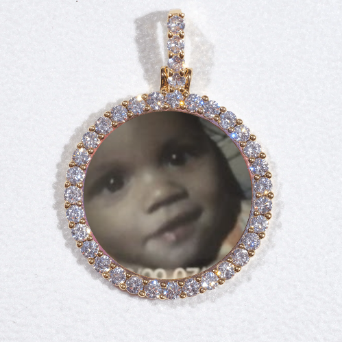 3D CIRCLE CUSTOM PICTURE PENDANT SMALL SIZE