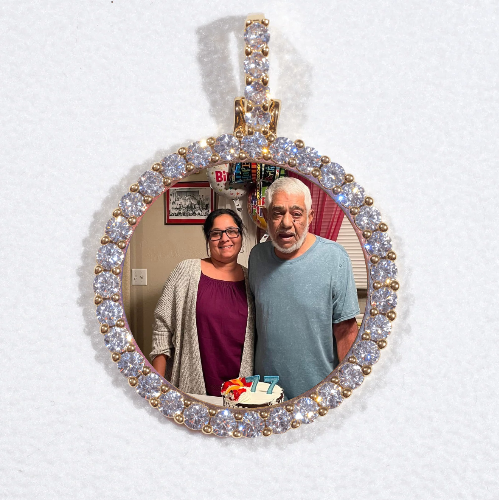 3D CIRCLE CUSTOM PICTURE PENDANT SMALL SIZE