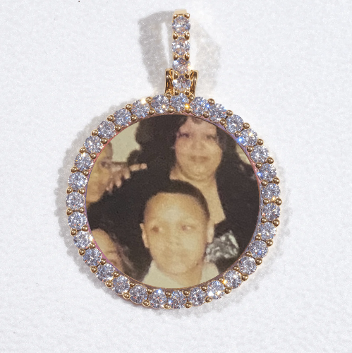 3D CIRCLE CUSTOM PICTURE PENDANT SMALL SIZE