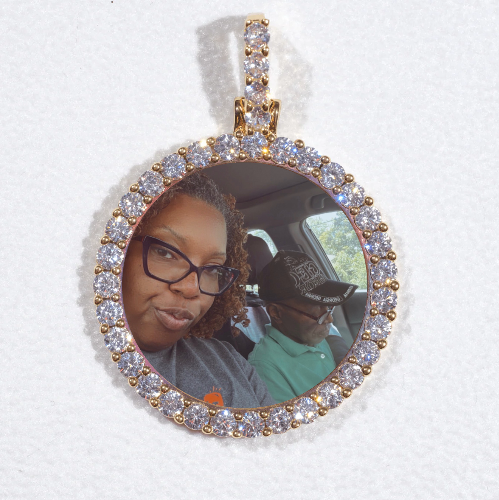 3D CIRCLE CUSTOM PICTURE PENDANT SMALL SIZE