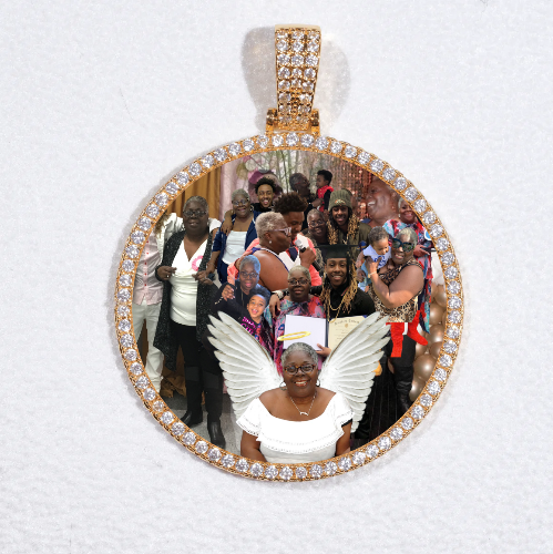 MEDIUM 3D CIRCLE CUSTOM PICTURE PENDANT