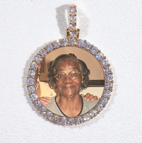 3D CIRCLE CUSTOM PICTURE PENDANT SMALL SIZE