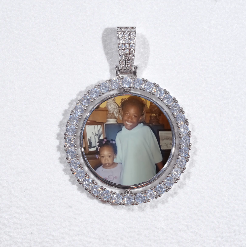 3D Spinning 2-Faced Custom Picture Pendant