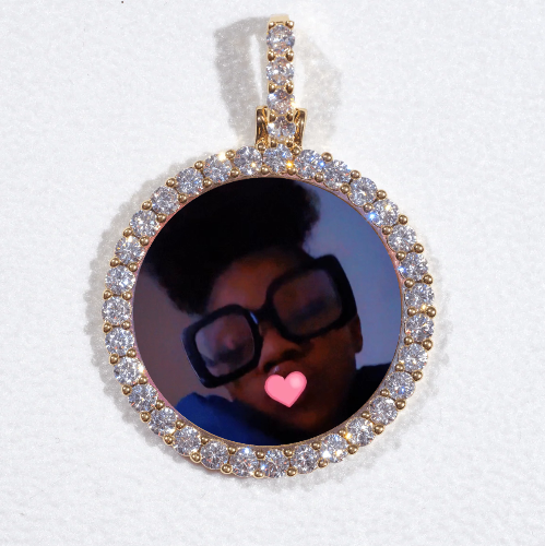 3D CIRCLE CUSTOM PICTURE PENDANT SMALL SIZE