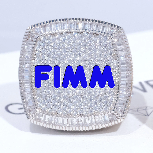 CUSTOM LETTER 3D ICED RING