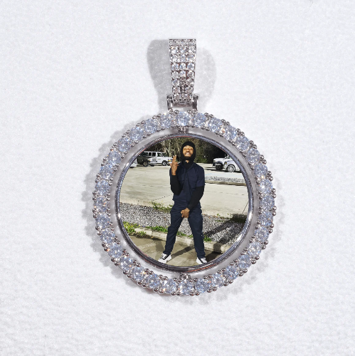 3D Spinning 2-Faced Custom Picture Pendant