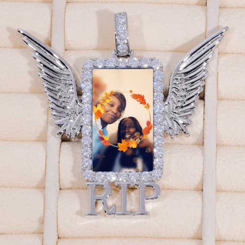 RIP WING 3D CUSTOM PICTURE PENDANT