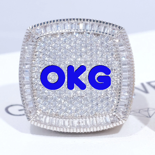CUSTOM LETTER 3D ICED RING