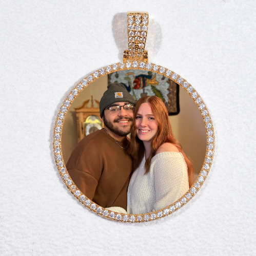 MEDIUM 3D CIRCLE CUSTOM PICTURE PENDANT