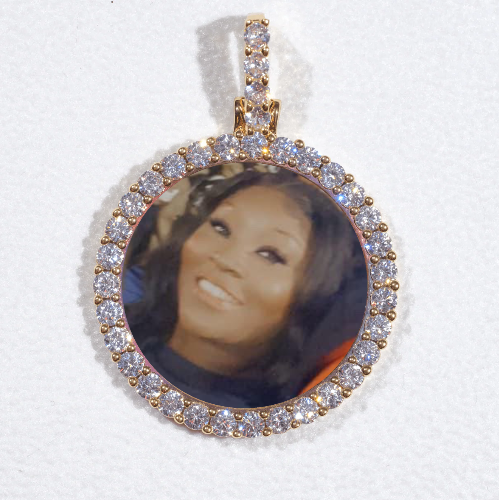 3D CIRCLE CUSTOM PICTURE PENDANT SMALL SIZE