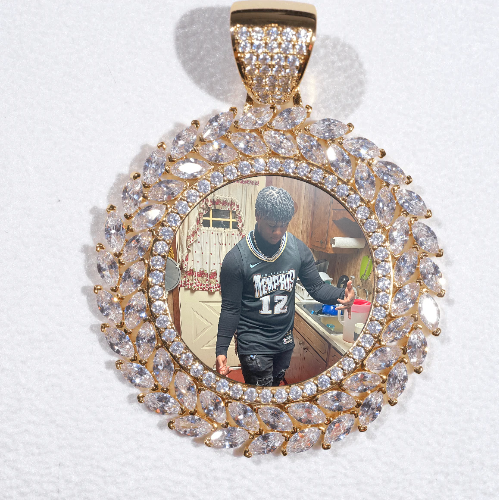 Large 3D Wheat Ear Custom Picture Pendant