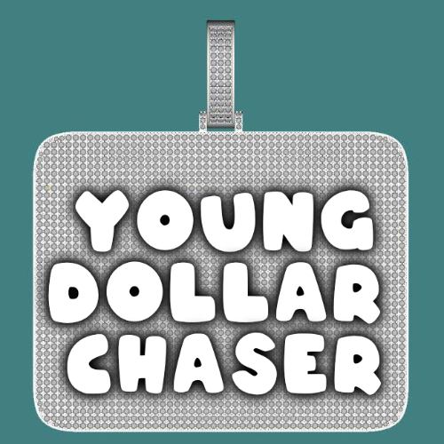 CUSTOM LETTER NECKLACE 3D BIG SQUARE