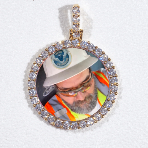 3D CIRCLE CUSTOM PICTURE PENDANT SMALL SIZE