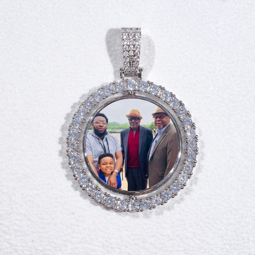 3D Spinning 2-Faced Custom Picture Pendant