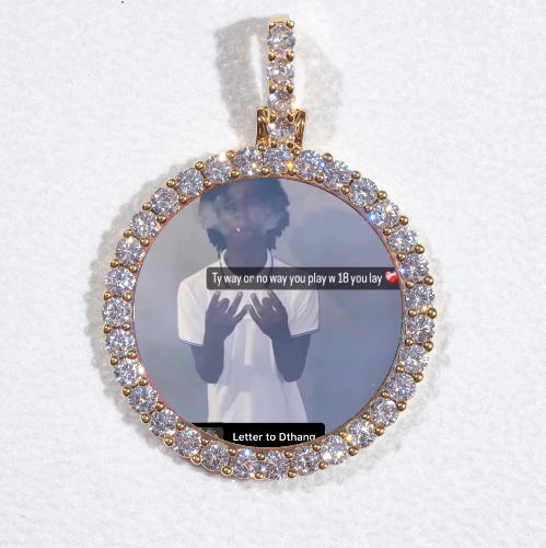 3D CIRCLE CUSTOM PICTURE PENDANT SMALL SIZE
