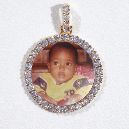 3D CIRCLE CUSTOM PICTURE PENDANT SMALL SIZE