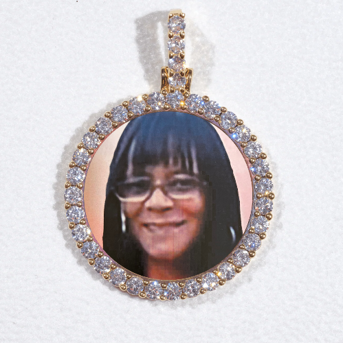 3D CIRCLE CUSTOM PICTURE PENDANT SMALL SIZE
