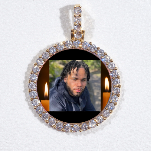 3D CIRCLE CUSTOM PICTURE PENDANT SMALL SIZE