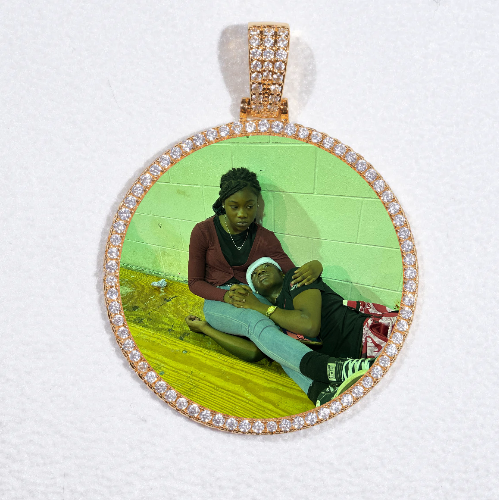 MEDIUM 3D CIRCLE CUSTOM PICTURE PENDANT