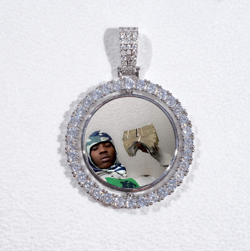 3D Spinning 2-Faced Custom Picture Pendant