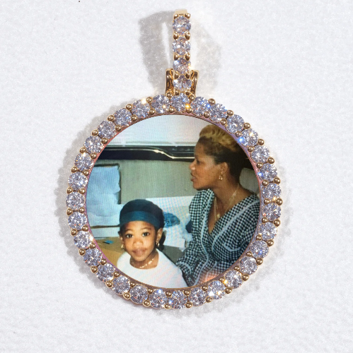 3D CIRCLE CUSTOM PICTURE PENDANT SMALL SIZE