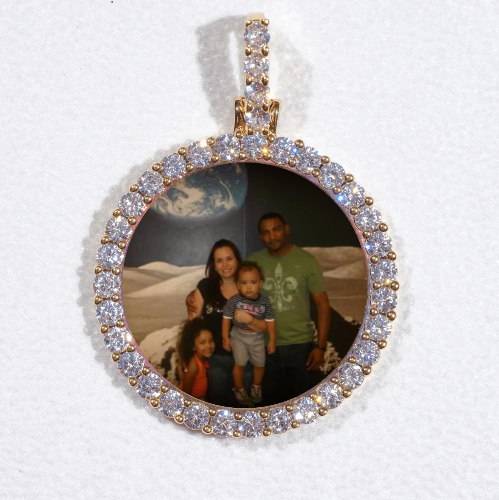 3D CIRCLE CUSTOM PICTURE PENDANT SMALL SIZE