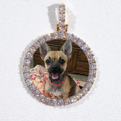 3D CIRCLE CUSTOM PICTURE PENDANT SMALL SIZE
