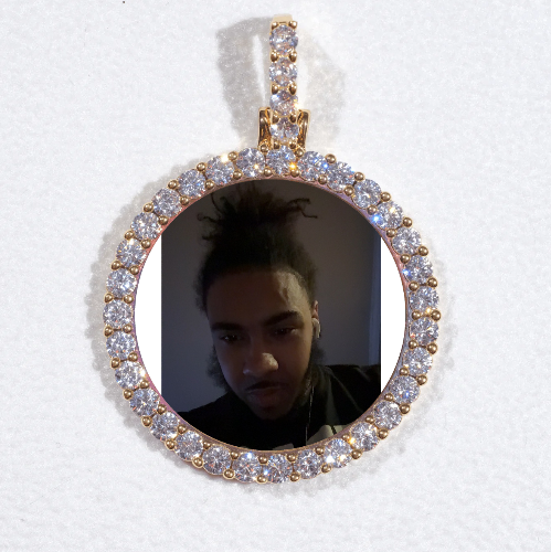 3D CIRCLE CUSTOM PICTURE PENDANT SMALL SIZE