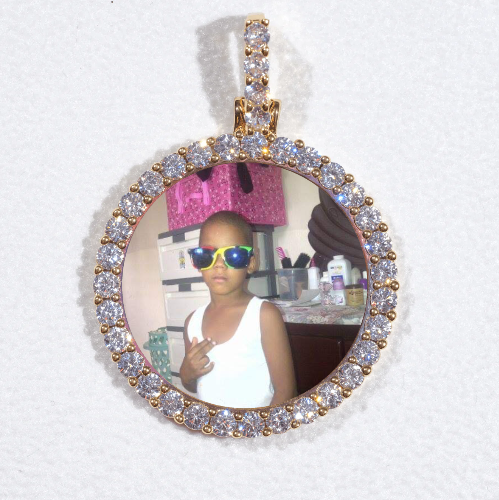 3D CIRCLE CUSTOM PICTURE PENDANT SMALL SIZE