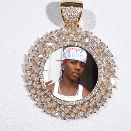 Large 3D Wheat Ear Custom Picture Pendant