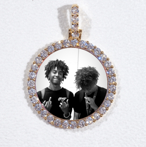 3D CIRCLE CUSTOM PICTURE PENDANT SMALL SIZE