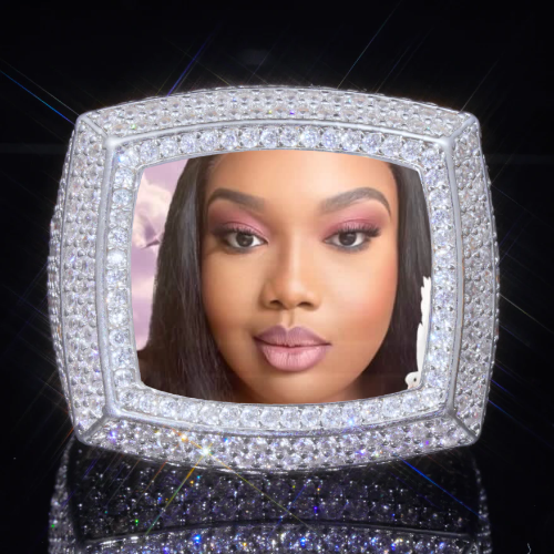 3D CUSTOM PICTURE ICED RING