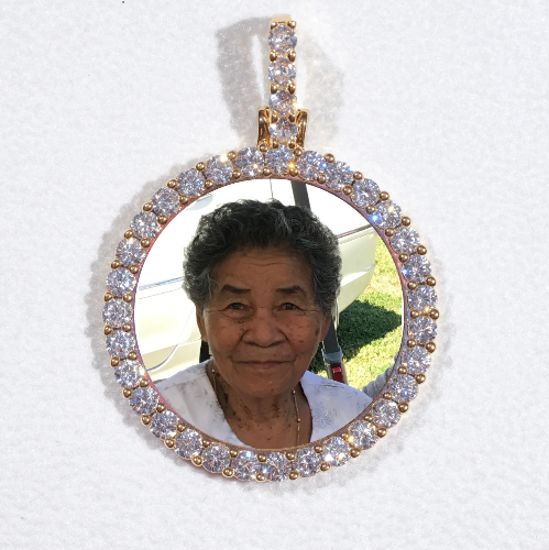 3D CIRCLE CUSTOM PICTURE PENDANT SMALL SIZE