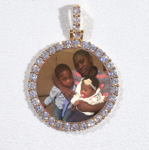 3D CIRCLE CUSTOM PICTURE PENDANT SMALL SIZE