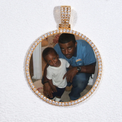 MEDIUM 3D CIRCLE CUSTOM PICTURE PENDANT