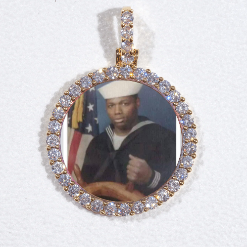 3D CIRCLE CUSTOM PICTURE PENDANT SMALL SIZE