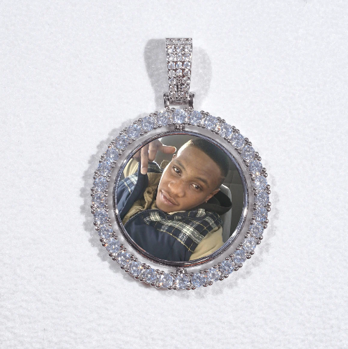 3D Spinning 2-Faced Custom Picture Pendant