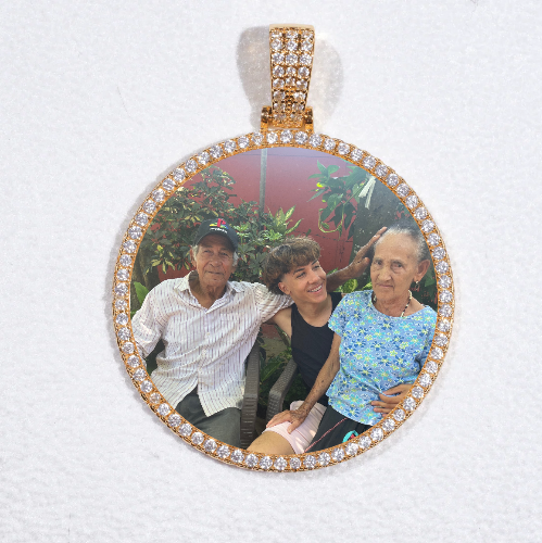 MEDIUM 3D CIRCLE CUSTOM PICTURE PENDANT