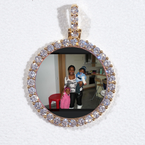 3D CIRCLE CUSTOM PICTURE PENDANT SMALL SIZE