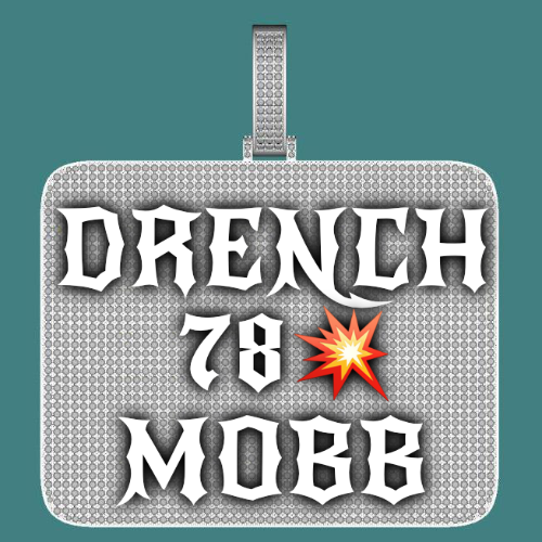 CUSTOM LETTER NECKLACE 3D BIG SQUARE