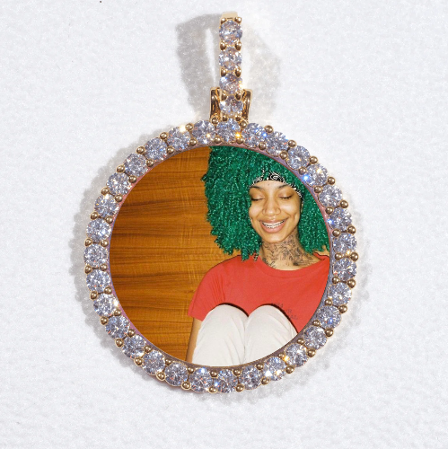 3D CIRCLE CUSTOM PICTURE PENDANT SMALL SIZE