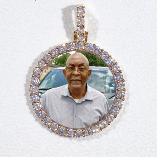 3D CIRCLE CUSTOM PICTURE PENDANT SMALL SIZE