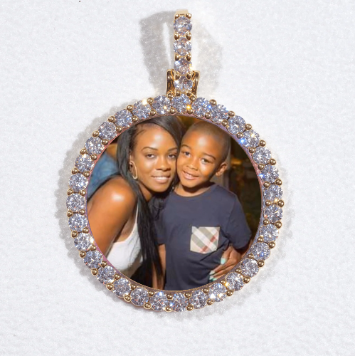 3D CIRCLE CUSTOM PICTURE PENDANT SMALL SIZE